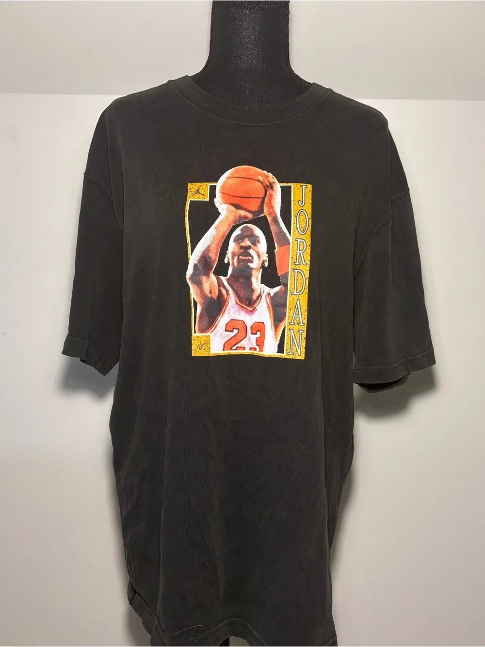 Jordan Black Tee with Red Jumpman Detail